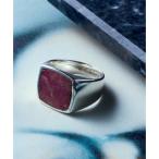 メゾンクラブ MAISON CLUB Silver925 KAY Ring /Various Stone Series （レッド）