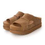 アグ UGG W GOLDENSTAR HI CUTOUT SLIDE レディース プラットフォーム サンダル （CHESTNUT）