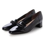 ショッピングエナメル ユニティ unity オールウェザー対応チェーンモチーフパンプス （ブラックエナメル）