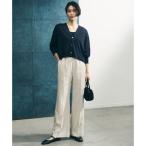 UNFILO [ выставить "надеты" возможно / талия резина ]TENNEN TOUCH semi flare pants ( бежевый )