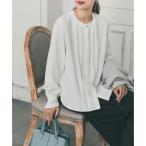 アーバンリサーチ ドアーズ URBAN RESEARCH DOORS ピンタックゴールドボタンブラウス （オフホワイト）