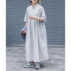 アーバンリサーチ ドアーズ URBAN RESEARCH DOORS FORK&SPOON タックシャツワンピース （ストライプ）