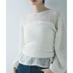  Urban Research URBAN RESEARCH украшен блестками moheya tube top ( "теплый" белый )