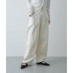 センス オブ プレイス バイ アーバンリサーチ SENSE OF PLACE by URBAN RESEARCH バレルレッグチノパンツ （アイボリー