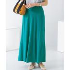 アーバンリサーチ ロッソ URBAN RESEARCH ROSSO リネンフレアーナロースカート （green）