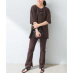  Urban Research rosso URBAN RESEARCH ROSSO [UR TECH.. Sara прохладный ]F by ROSSO разрез flare pants (B