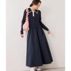 ビス VIS ダブルカラーポロニットドッキングワンピース （ネイビー（40））