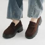  Vivienne VIVIAN толщина низ простой монета Loafer ( Brown замша )