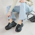 Vivienne VIVIAN толщина низ спортивные туфли Loafer ( черный PU)