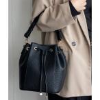 ヴィータフェリーチェ VitaFelice 巾着2WAYハンドバッグ （BLACK）