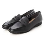 ショッピングVita 【本革 / 日本製 / 3E】 ヴィタノーヴァ VITA NOVA 軽量ソール使用 スクエアトゥ ソフト ローファーシューズ （BLK）