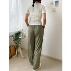 ビビッドレディ VIVIDLADY ボトムス 夏 ハイウエスト パンツ ワイドパンツ レディース Y2K ワイドパンツ レディース きれいめ 夏 通勤