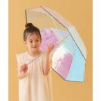 【Wpc.】キッズ シャイニーアンブレラ 50cm 子供用 子ども 女の子 雨傘 長傘 （ピンク）