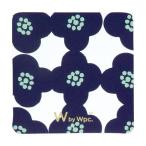【Wpc.】コースター ［マルチコースター］11×11cm （カメリアネイビー）