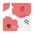 【Wpc.】コースター ［マルチコースター］11×11cm （ピオニレッド）