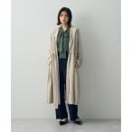 イェッカ ヴェッカ YECCA VECCA 異素材MIXガウンコート (ライトベージュ)