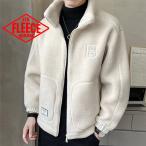 ショッピングスタジャン 送料無料 フリースジャケット スタジャン メンズ 防風 防寒 ジャケット ボアジャケット レディース モコモコ 暖かい 厚手 大きいサイズ アウトドア 冬服