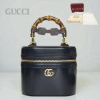 [ новый товар не использовался товар ]GUCCI Gucci bamboo 2WAY сумка косметичка женский черный чёрный машина f кожа 760200 ручная сумочка сумка на плечо Mini сумка 