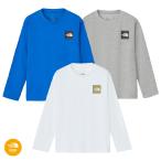 ノースフェイス キッズロングスリーブスモールスクエアロゴティー 子ども用 長袖 Tシャツ NTJ32357