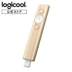 ポインター ロジクール R1000 プレゼンター プレゼン 充電式 ワイヤレス 無線 SPOTLIGHT R1000GD ゴールド スレート オンライン会議にも使える 国内正規品