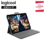 ロジクール Slim Folio iPad 11インチ A16 & 10.9インチ 第10世代対応 キーボード一体型ケース iK1060GRA 薄型 Bluetooth 正規品 2年間無償保証