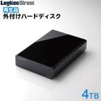 外付けHDD 4TB  ELECOM(エレコム)外付けハードディスク黒(ブラック)テレビ録画 再生品 ELD-FTV040UBK-YY