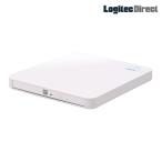 Logitec iPhone スマホ タブレット CDレコーダー PC不要 ポータブルCDプレーヤー Wi-Fi iOS/Android LDRW-PS24GWU3RWH ロジテックダイレクト限定