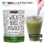 ショッピンググルテンフリー 有機JAS認証 ウィートグラスパウダー 100g オーガニック 有機小麦若葉 グルテンフリー 野菜不足 青汁 メール便