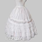 ロリータファッション パニエスカート のみ チュチュスカート ペチコート 2色 プリーツ ロング丈 アンティーク お嬢様 貴婦人 ガーリー レディース お茶会