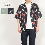 ショッピングアニマル アニマル柄シャツ 半袖オープンカラー SHIRT Revo. メンズ