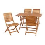 дерево стол комплект 4 человек для ga- тонн мебель сад стол сад стул комплект стул комплект натуральное дерево натуральный модный ninoNX-802S
