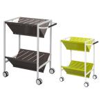  юридическое лицо ограничение файл Wagon 2 уровень karute Wagon ширина 652× глубина 400× высота 801mm Brown с роликами . модный наклонный полки steel полка место хранения RFFR2-ST