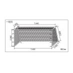 soldout サッカーゴールネット（一般用） 角目 14cm ポリエチレン 有結節 440T/36本 体育用品 教育施設 スポーツ施設 ネット サッカー スポーツネット S-3417