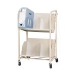 ファイルワゴン 2段 キャスター付きで快適収納