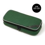 LOONLOON 667 メロウ ペンケース フォレストグリーン 大容量 おしゃれ 二階建て 多機能 ペンホルダー