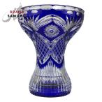  прекрасный товар Baccarat baccarat Vintage Old * baccarat tia man *pie- Lee синий blue стекло ваза . античный антиквариат товар 401418