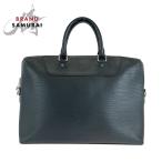 ショッピングVUITTON 美品 LOUIS VUITTON ルイヴィトン エピ ポルト ドキュマン ジュール ブラック 黒 M50163 ビジネスバッグ ブリーフケース メンズ 500031