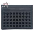  прекрасный товар Christian Louboutin Christian Louboutin заклепки черный чёрный кожа футляр для карточек футляр для визитных карточек мужской 500063