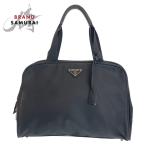 PRADA プラダ テスート 三角ロゴプレート ブラック 黒 シルバー金具 ナイロン トートバッグ ハンドバッグ レディース 500421