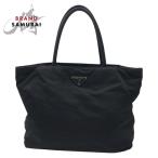 ショッピングプラダ 美品 PRADA プラダ テスート 三角ロゴ ブラック 黒 ナイロン トートバッグ ハンドバッグ レディース 500616
