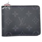 美品 LOUIS VUITTON ルイヴィトン モノグラム ポルトフォイユ スレンダー ブラック 黒 PVC M62294 折り財布 コンパクトウォレット 500636
