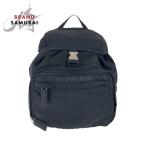 美品 PRADA プラダ テスート 三角ロゴプレート ブラック 黒 シルバー金具 ナイロン リュック・デイパック バックパック レディース 500912