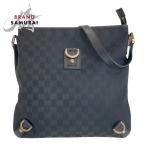 GUCCI グッチ アビー ブラック 黒 ゴールド金具 GGキャンバス/レザー 131326 ショルダーバッグ ポシェット レディース 501148