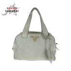 PRADA プラダ ロゴ アイボリー ゴールド金具 レザー ショルダーバッグ ハンドバッグ 2way レディース 501348