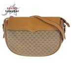 GUCCI グッチ ヴィンテージ オールドグッチ マイクロGG ブラウン ゴールド金具 GGスプリームキャンバス/レザー ショルダーバッグ 501535