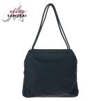 美品 PRADA プラダ テスート 三角ロゴプレート ブラック 黒 シルバー金具 ナイロン トートバッグ ハンドバッグ レディース 407270