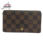 美品 LOUIS VUITTON ルイヴィトン ダミエ L字ジップ ポルトモネ ビエ トレゾール N61730 折財布 コンパクトウォレット レディース 503284