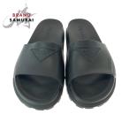PRADA プラダ スライドサンダル ロゴ 25-26cmくらい ブラック ラバー サンダル メンズ 503442