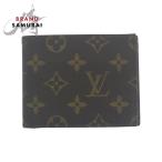 LOUIS VUITTON ルイヴィトン モノグラム ポルトフォイユ ミュルティプル ブラウン 茶 PVC 折り財布 コンパクトウォレット メンズ 504197