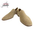 ショッピングスタッズ 美品 クリスチャンルブタン スタッズ サイズ44 ベージュ ブラウン スウェード アイテム ローファー ドレスシューズ 革靴 メンズ 504494